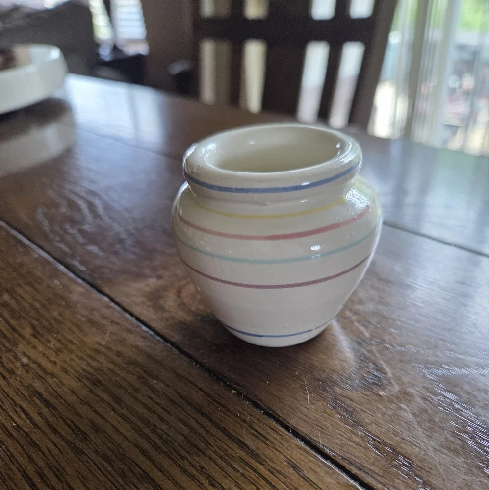 Vintage Handpainted Italian Pottery Vase Rosanna Imports